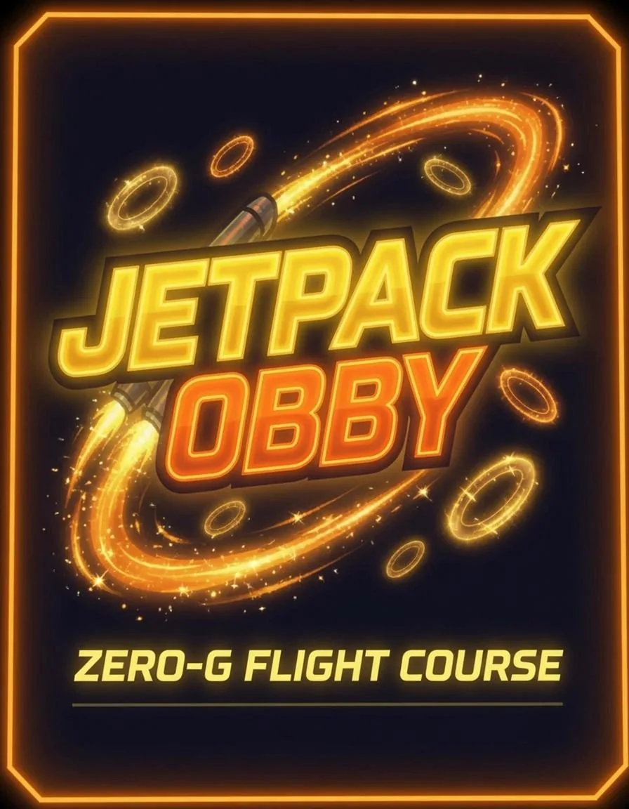 Jetpack Obby zero-G flight course
