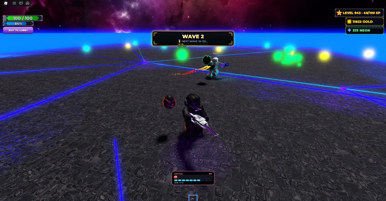 Alien Hunter arena, wave 2